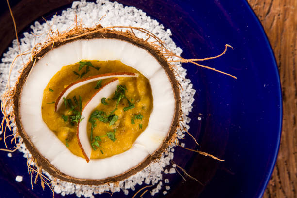 istock Sururu soup inside a coconut. Brazilian dish. 1315233937