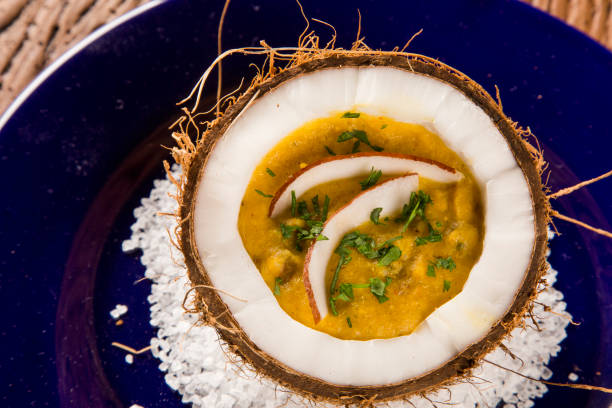 istock Sururu soup inside a coconut. Brazilian dish. 1315236310