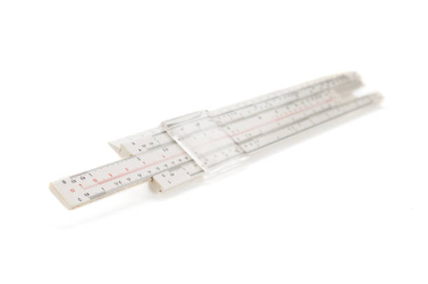istock Vintage logarithm ruler isolated on white background 1315237022