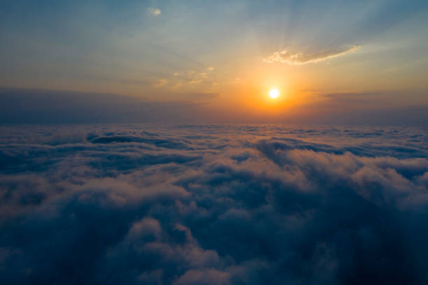 istock Mountains above the clouds beautiful sunset 1315238853