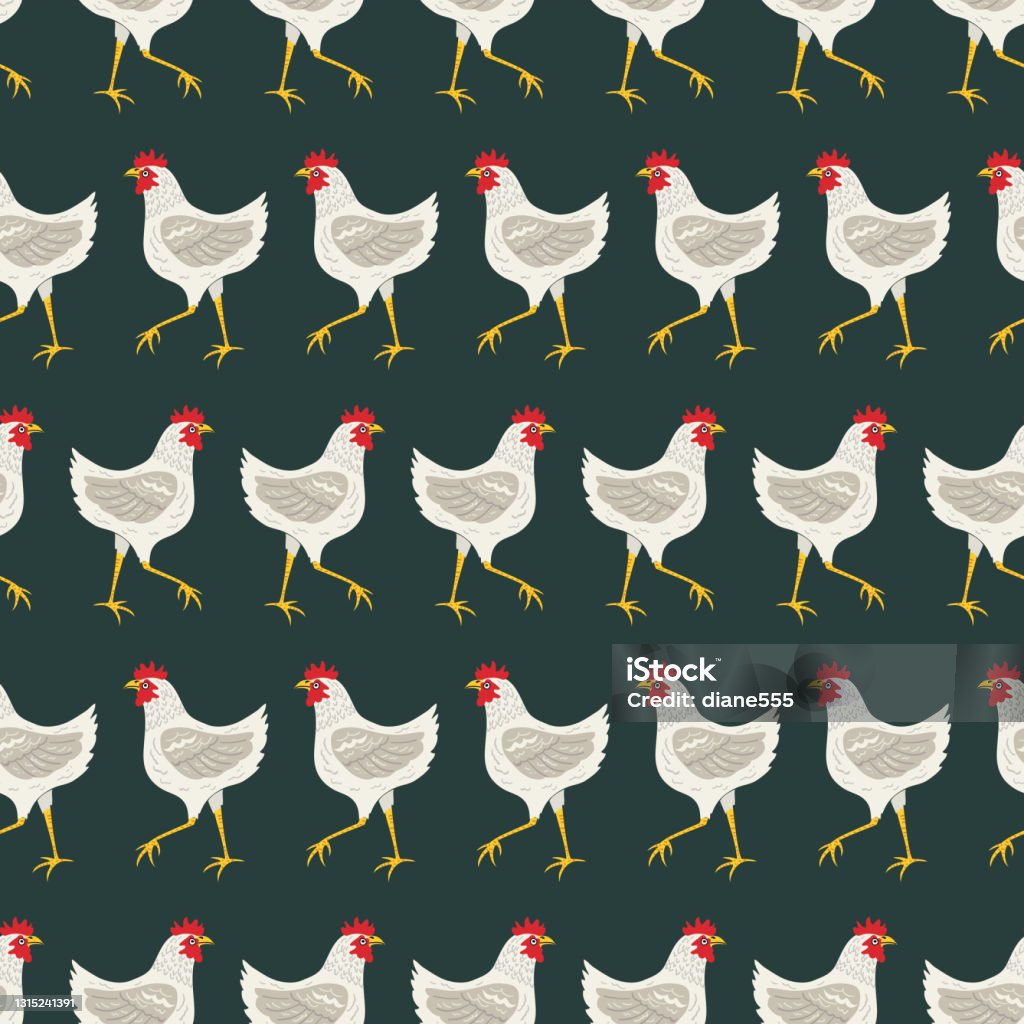 Chicken Photo Background Simpler Seamless Chicken Background Patterns Stock Illustration - Download ...