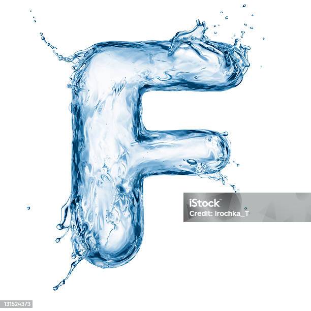 Foto de Carta De Água e mais fotos de stock de Água - Água, O Alfabeto, Azul