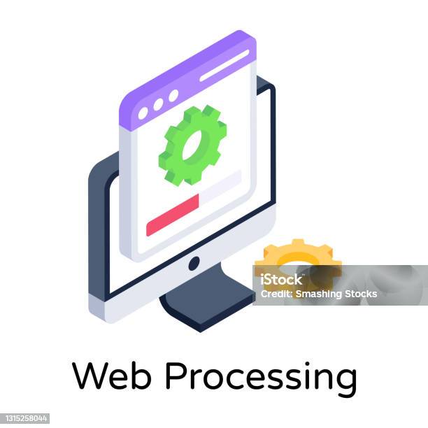 Web Processing Stock Illustration - Download Image Now - Icon Symbol ...