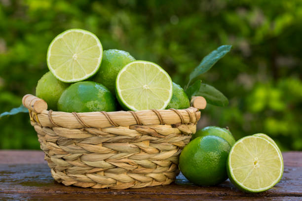 istock Sweet fresh lemon in natural light on old wood 1315259994