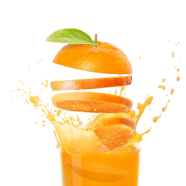 orange juice stock photo