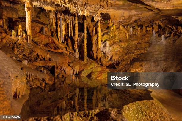 Caves Of Han Wallonia Belgium Stock Photo - Download Image Now - Cave, Belgium, Dinant