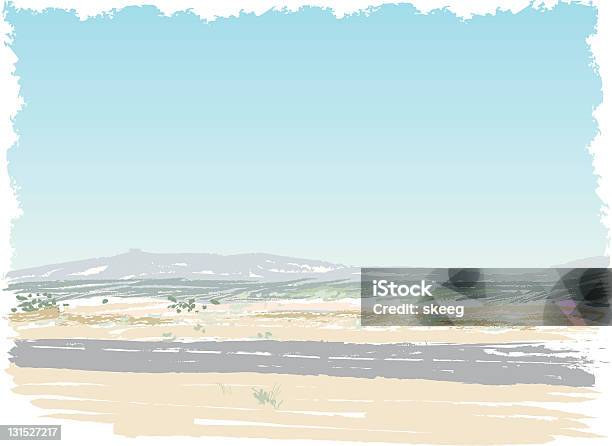 Vecchia Strada Del Deserto - Immagini vettoriali stock e altre immagini di Ambientazione esterna - Ambientazione esterna, Artemisia tridentata, Autostrada