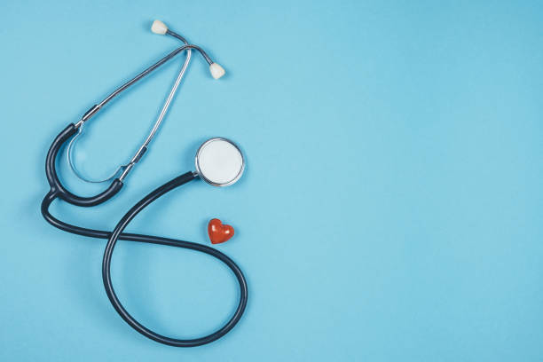 istock Phonendoscope on a blue background. Medical background 1315279354