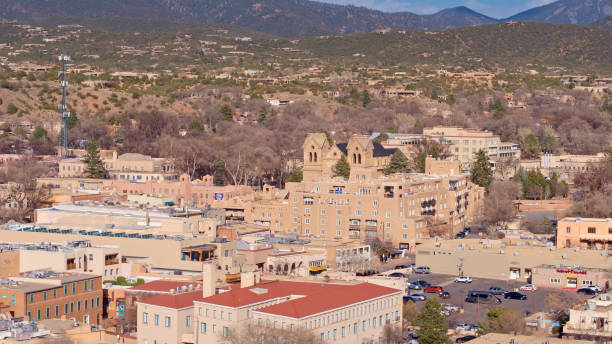 istock Downtown Santa Fe - Aerial 1315286457