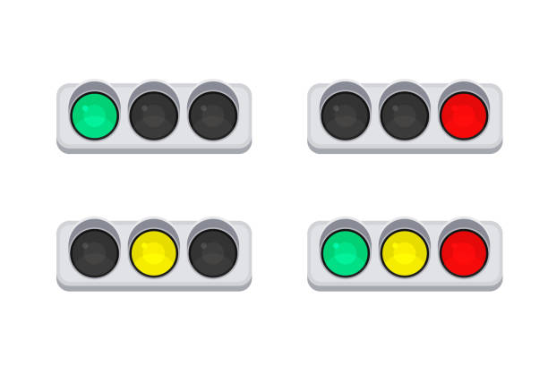 светофор. - road signal stock illustrations