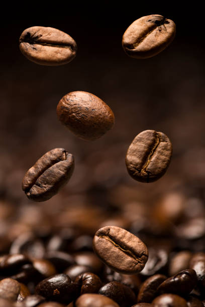 istock Closeup of coffee beans with focus on one 1315288224