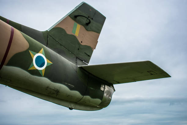 istock Detail of ancient army airplane 1315288418