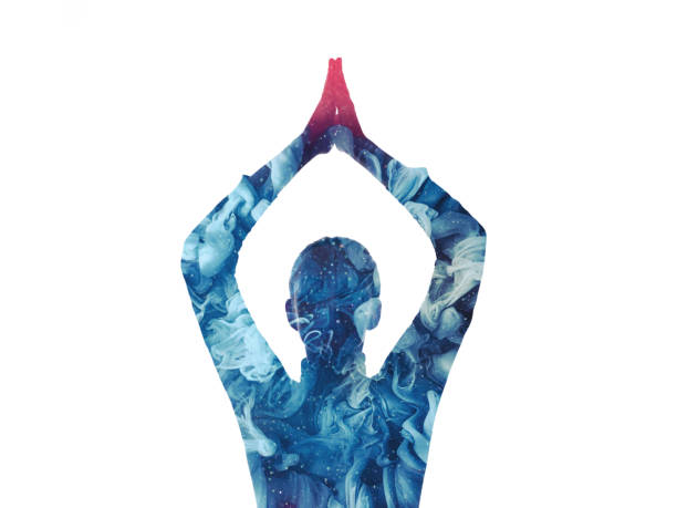 istock double exposure silhouette blue smoke cloud woman 1315289906