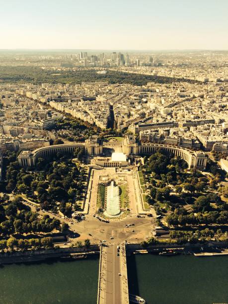istock Paris, seen from Eiffel Tower, tinted for Vintage Look 1315290382