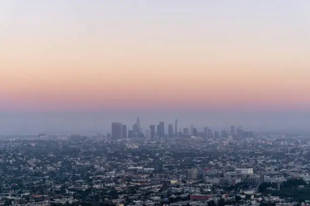 Photo of Sunset over downtown Los Angeles from Griffith Observatory