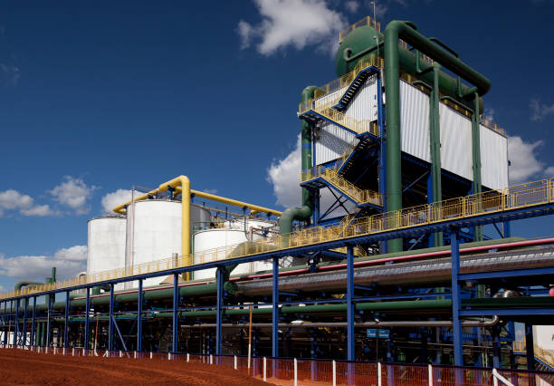 istock sugar cane industrial mill processing plant in Brazil 1315301474
