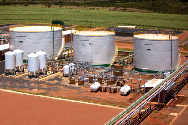 istock sugar cane industrial mill processing plant in Brazil 1315301574