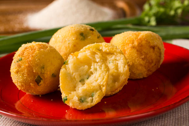 istock balls manioc fried garnished with parsley (Selective Focus, Focus on the front) 1315303904