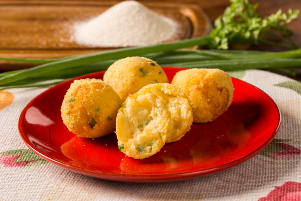 istock balls manioc fried garnished with parsley (Selective Focus, Focus on the front) 1315304042