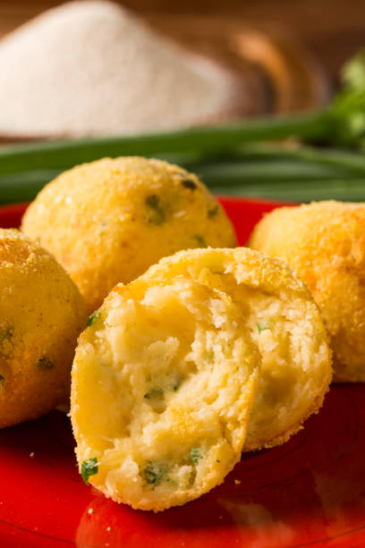 istock balls manioc fried garnished with parsley (Selective Focus, Focus on the front) 1315304093