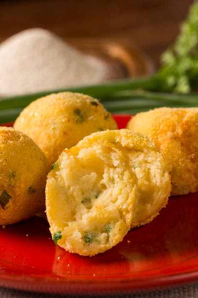 istock balls manioc fried garnished with parsley (Selective Focus, Focus on the front) 1315304644