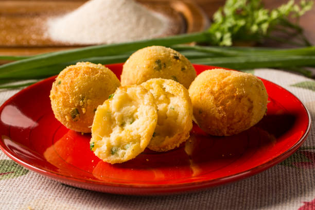 istock balls manioc fried garnished with parsley (Selective Focus, Focus on the front) 1315304732