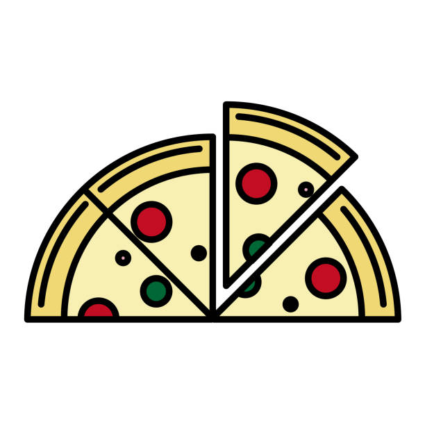 pizza restaurant icon style illustration pizza restaurant icon style illustration pizza place stock illustrations