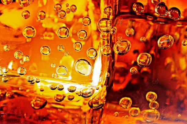 istock Closed up Foam bubbles on iced cold beverage drink. 1315310029