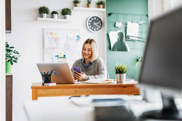 istock Businesswoman working from home and dealing with finances 1315328693