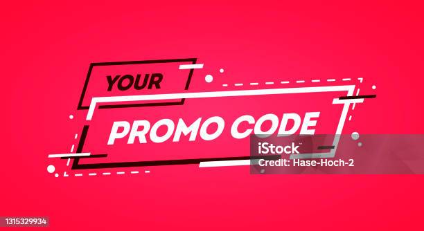 Modern Vector Illustration Promo Code Coupon Banner Design In Flat ...