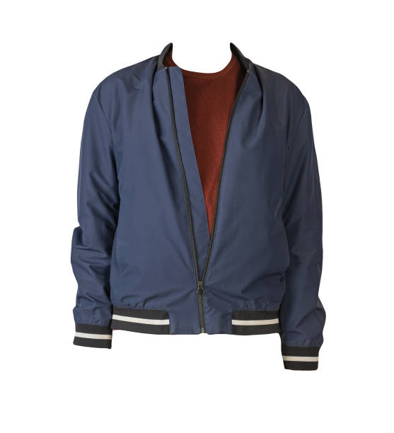 istock Bomber jacket and sweater isolated on white background 1315336255