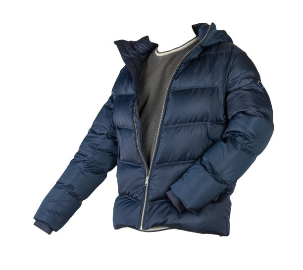 istock Down jacket and sweater isolated on white background 1315336317