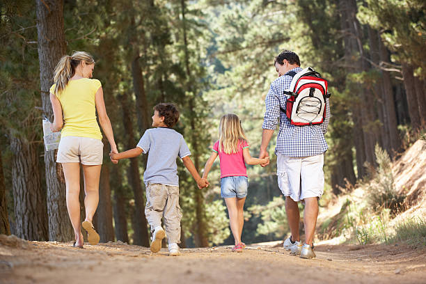 istock Family on country walk 131533728
