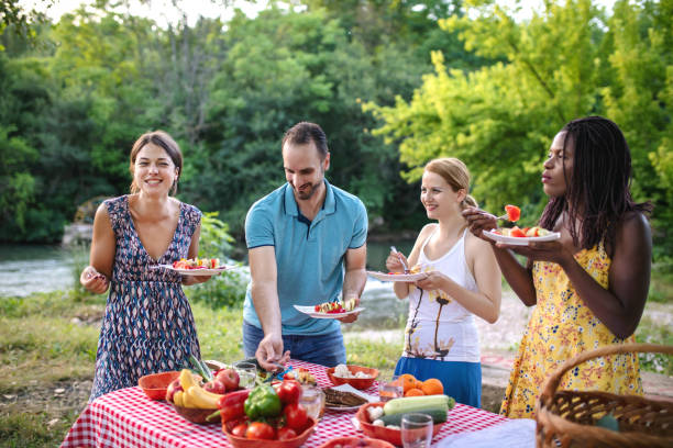 istock Healthy vegan eating in nature 1315352268