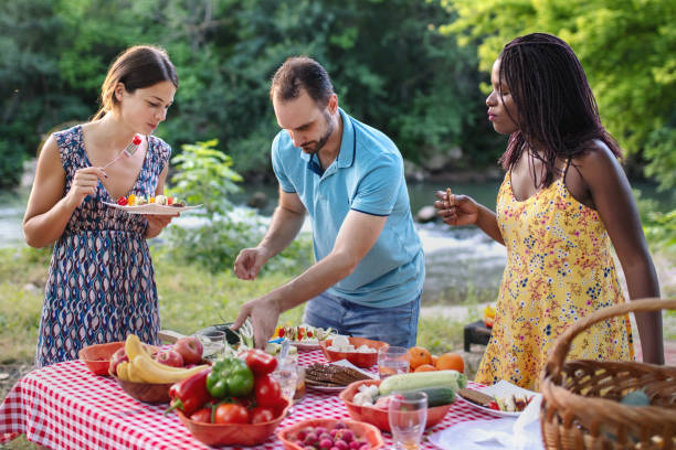 istock Healthy vegan eating in nature 1315352270