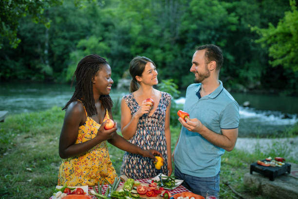 istock Healthy vegan eating in nature 1315352314
