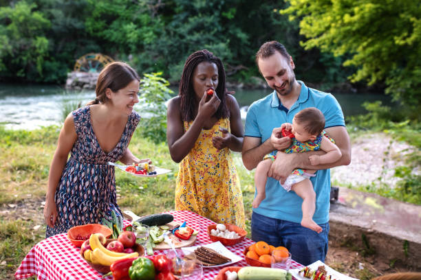 istock Healthy vegan eating in nature 1315352521
