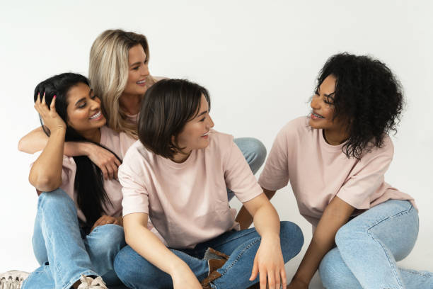 istock Multicultural diversity and friendship. Group of different ethnicity women. 1315352605