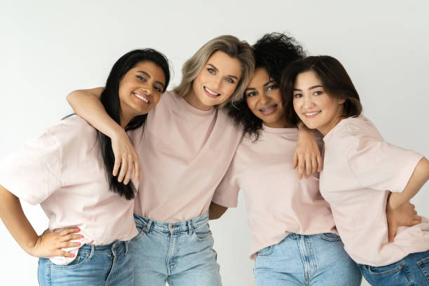 istock Multicultural diversity and friendship. Group of different ethnicity women. 1315352740