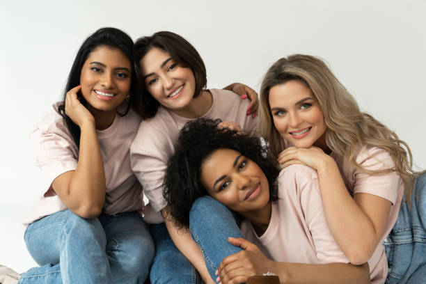 istock Multicultural diversity and friendship. Group of different ethnicity women. 1315353368