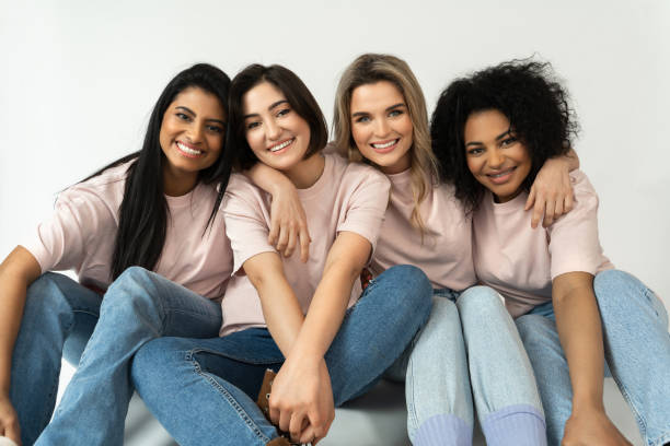 istock Multicultural diversity and friendship. Group of different ethnicity women. 1315353668