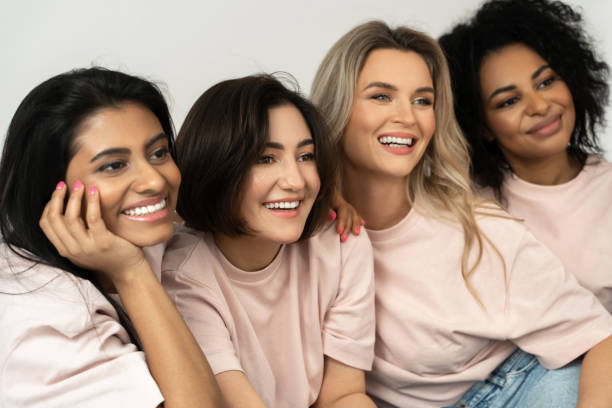 istock Multicultural diversity and friendship. Group of different ethnicity women. 1315353693