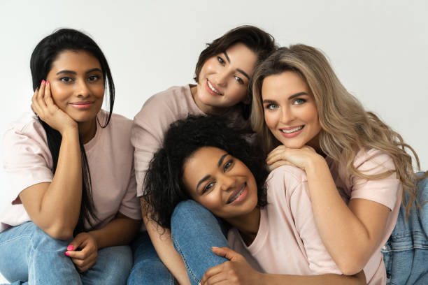 istock Multicultural diversity and friendship. Group of different ethnicity women. 1315354091