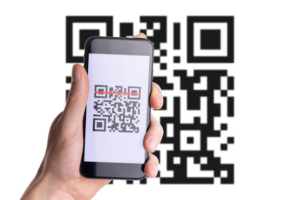 istock Id qr. Hand holding mobile smartphone screen for online pay, scan barcode technology with qr code scanner on digital smart phone. Qrcode payment, online shopping, cashless technology concept. 1315356014