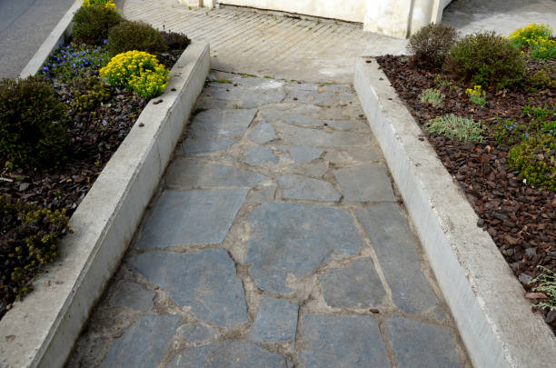 istock the flower bed is bordered by a rusty sheet metal design. 1315356343
