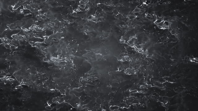 Black Liquid - Loopable Background Animation - Reflective Surface, Ink, Abstract