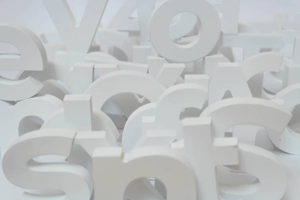 istock White letters on the white background 1315361351
