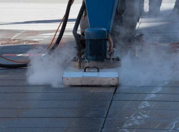 istock wet floor cleaning with cleaning equipment 1315365665