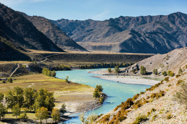 istock Beautiful mountain river. Altai mountain landscape 1315366352