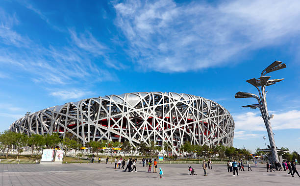 Beijing,China - April 23, 2011: Olympic Sports Center - National Stadium - Bird\\'s Nest. 